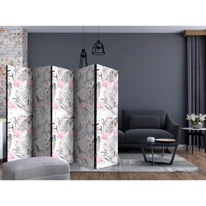 Rumsavdelare Arkiio Flamingos and Twigs II 225x172 cm