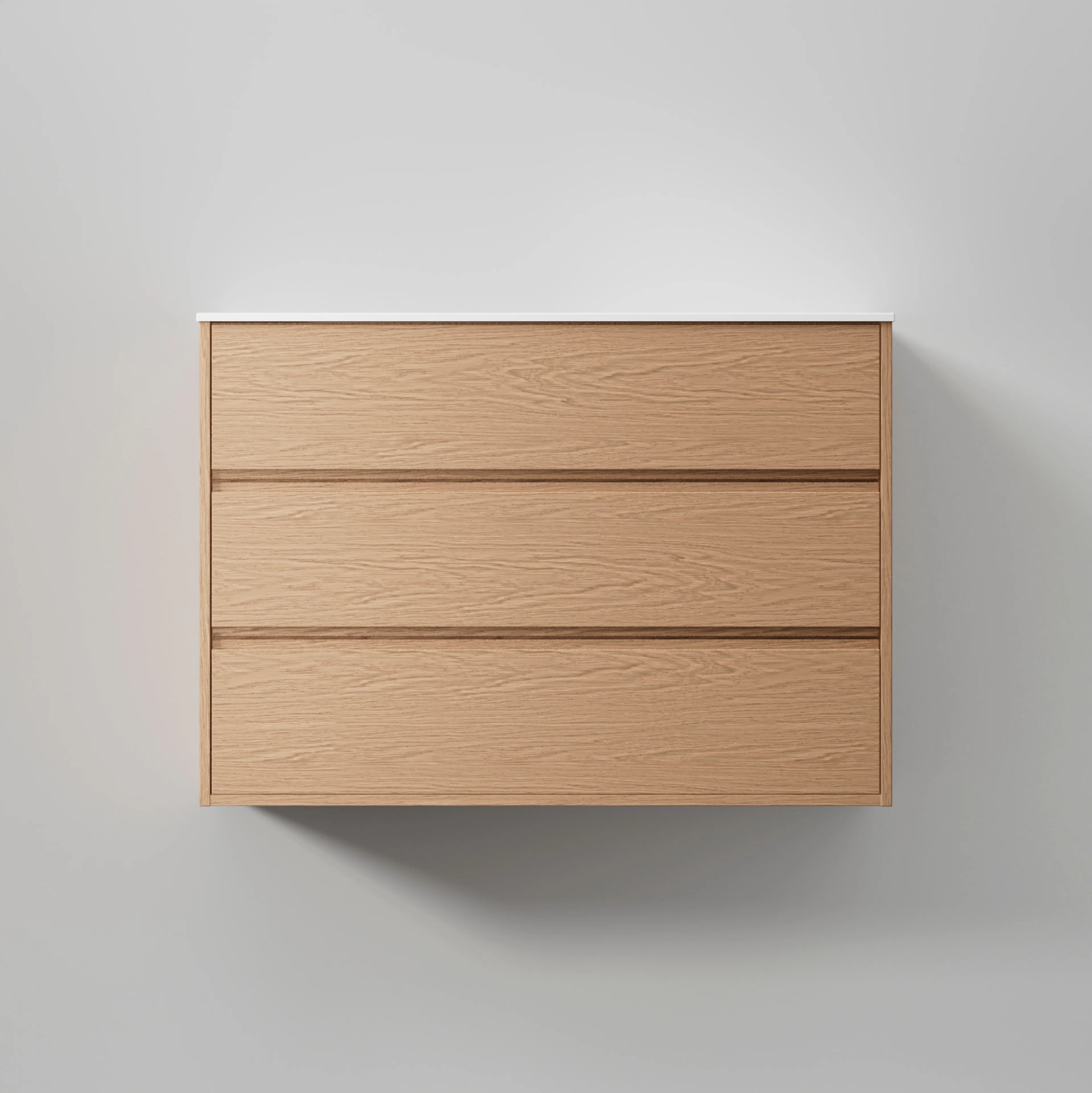 Kommod Terra Grip 100, Natural Oak, 3 Lådor Färg: Natural Oak, Bredd: 1000 mm