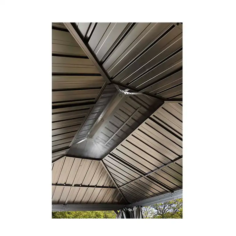 Messina Pergola 11 kvm Area 11 m2, Stomme: Svart, Tak: Svart