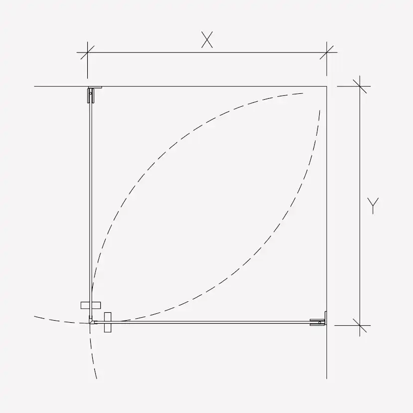 Duschhörn Invitrea Flair GH22 med Glasrengöring