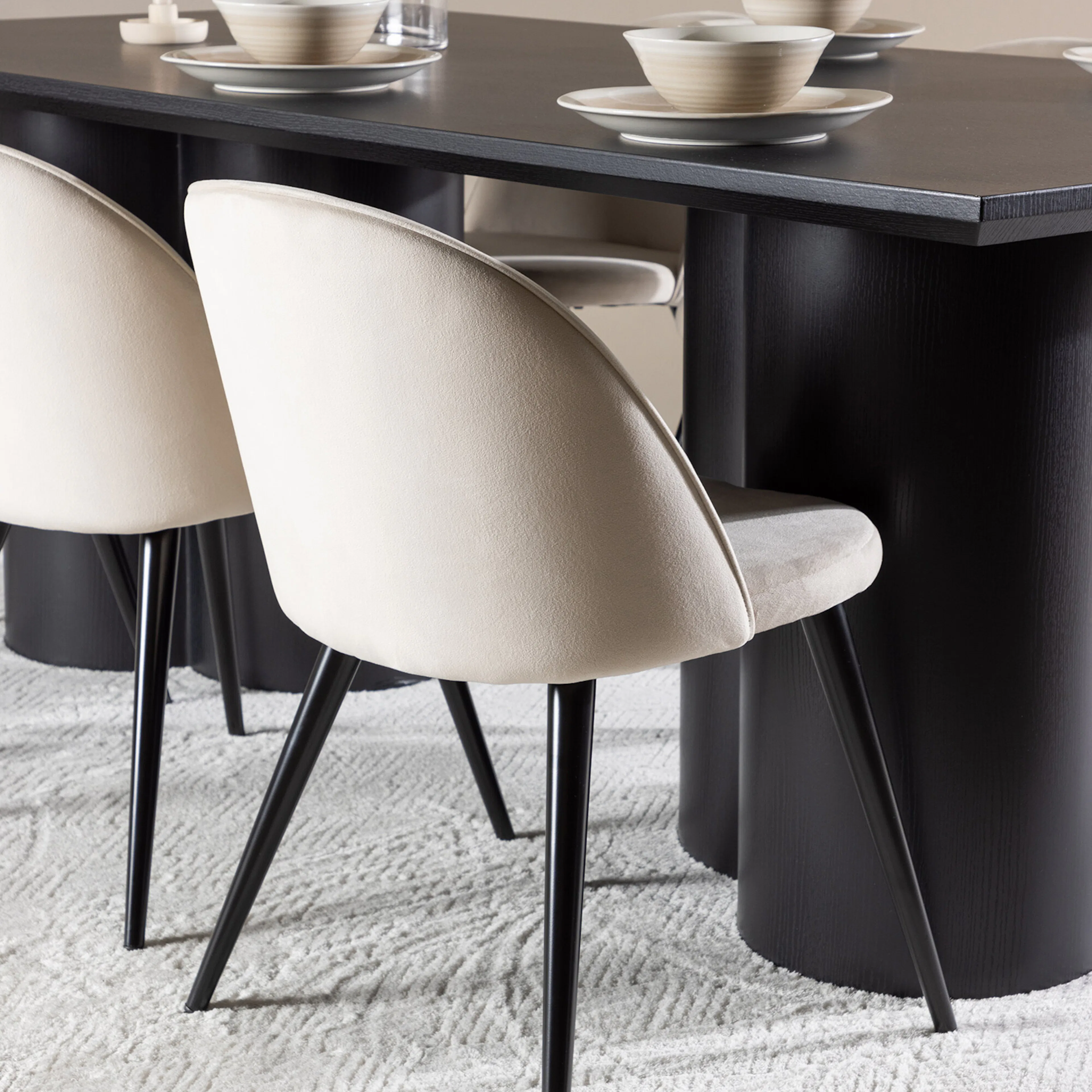 Svart/Beige
