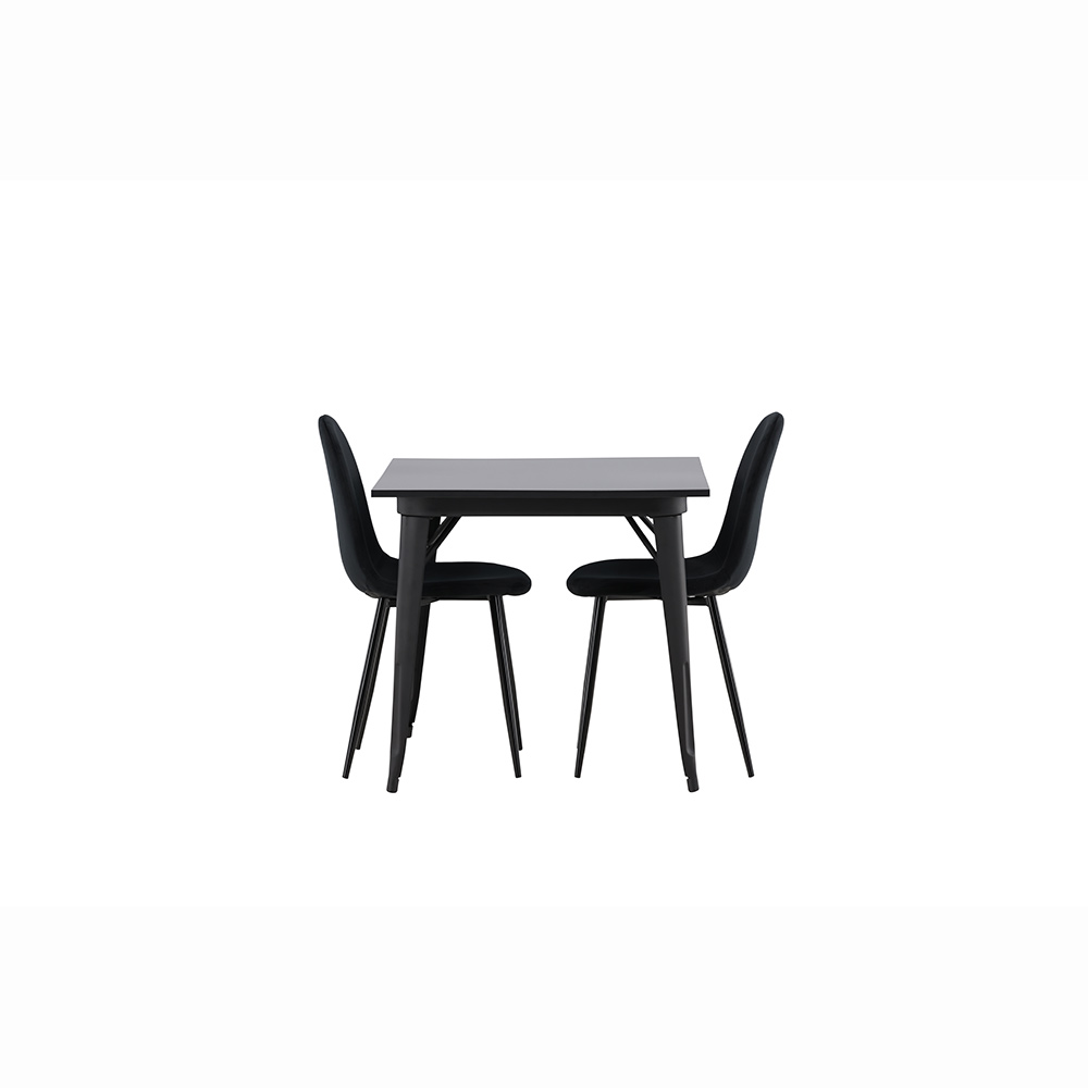 Matgrupp Venture Home Tempe med 2 Polar Stolar Sammet