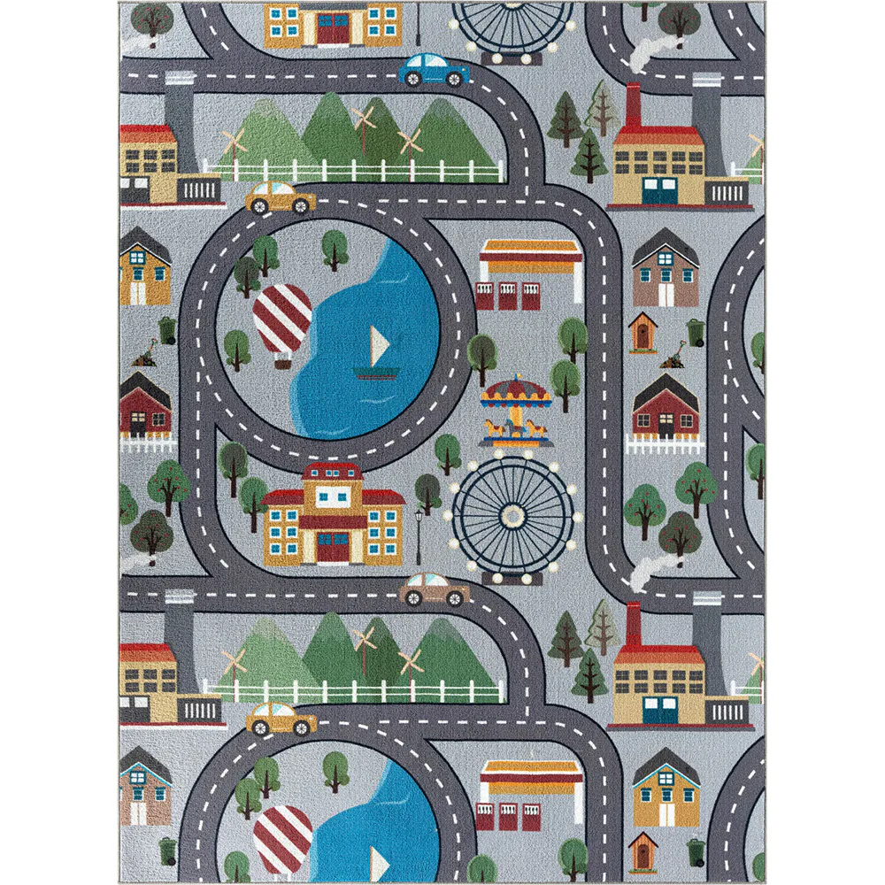 Play Road Grå 160*230 Grå, 160x230 cm