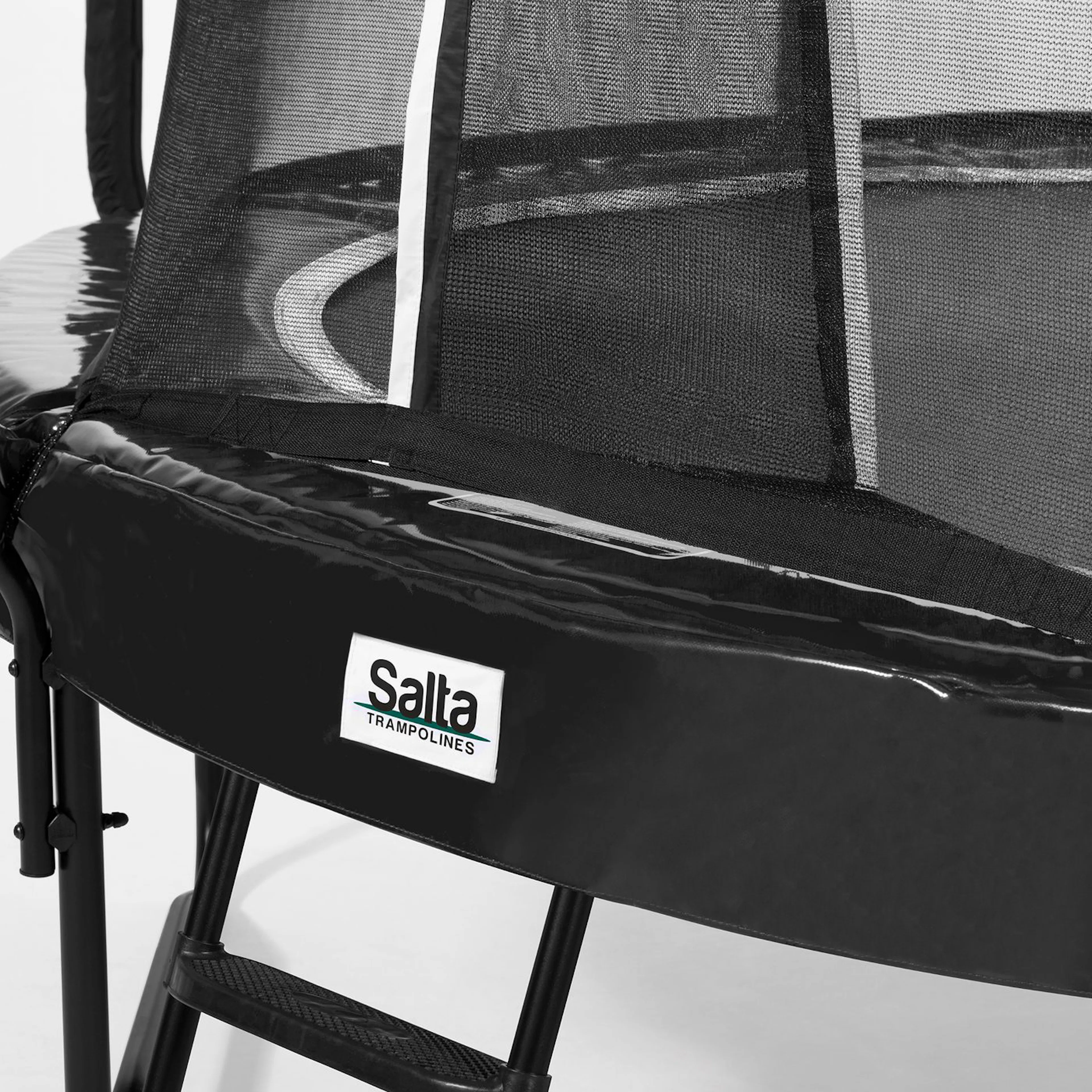 SALTA TRAMPOLINE FIRST CLASS Ø427 CM, BLACK INCL. LADDER Ø427