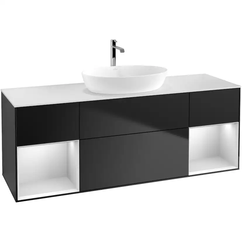 Tvättställsskåp Villeroy & Boch Finion med Två Hyllor och Bänkskiva för Fristående Tvättställ från Artis & Collaro