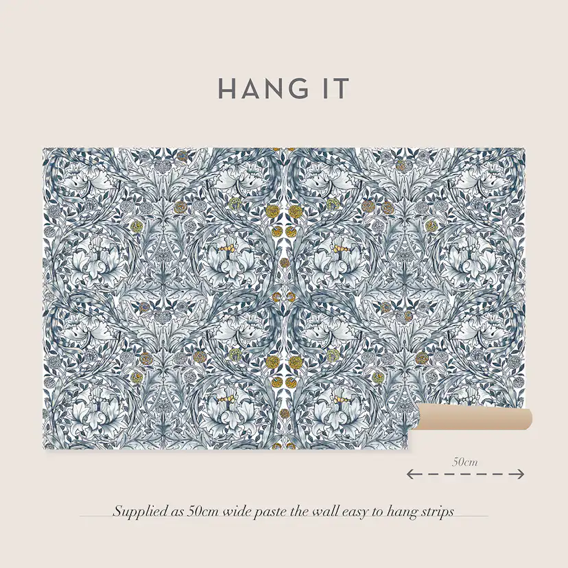 Fototapet William Morris At Home African Marigold Blue