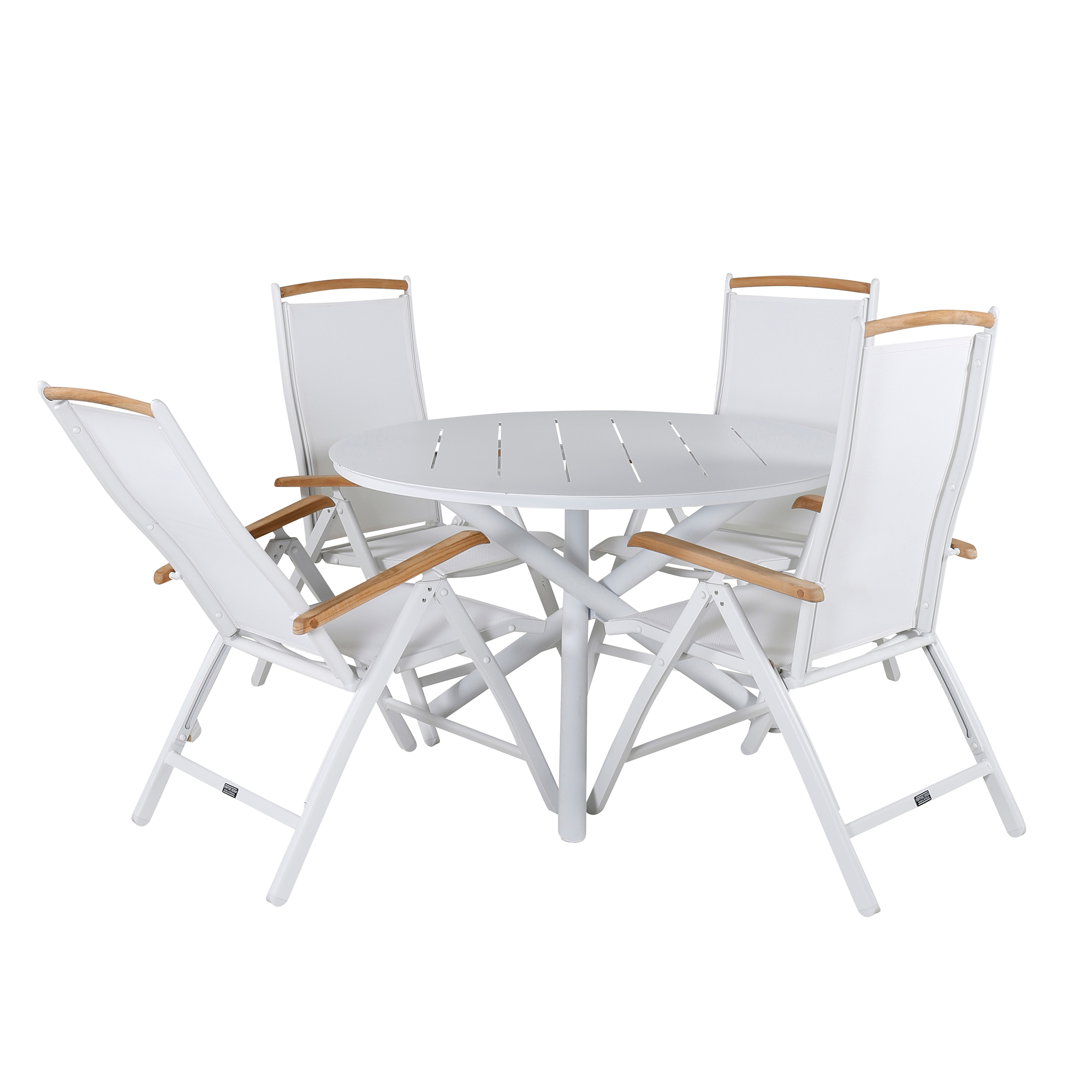Matgrupp Venture Home Ande med 4 Palle Matstolar