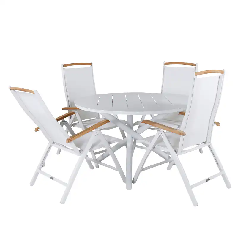 Matgrupp Venture Home Ande med 4 Palle Matstolar
