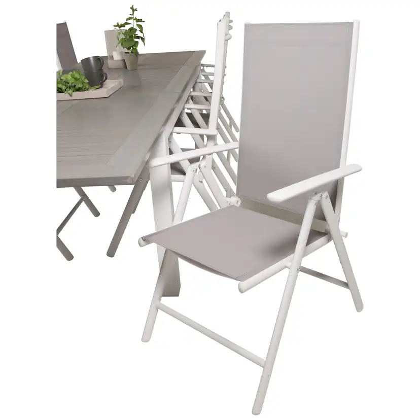 Matgrupp Venture Home Aleyna 224/324 med 8 Bront Matstolar