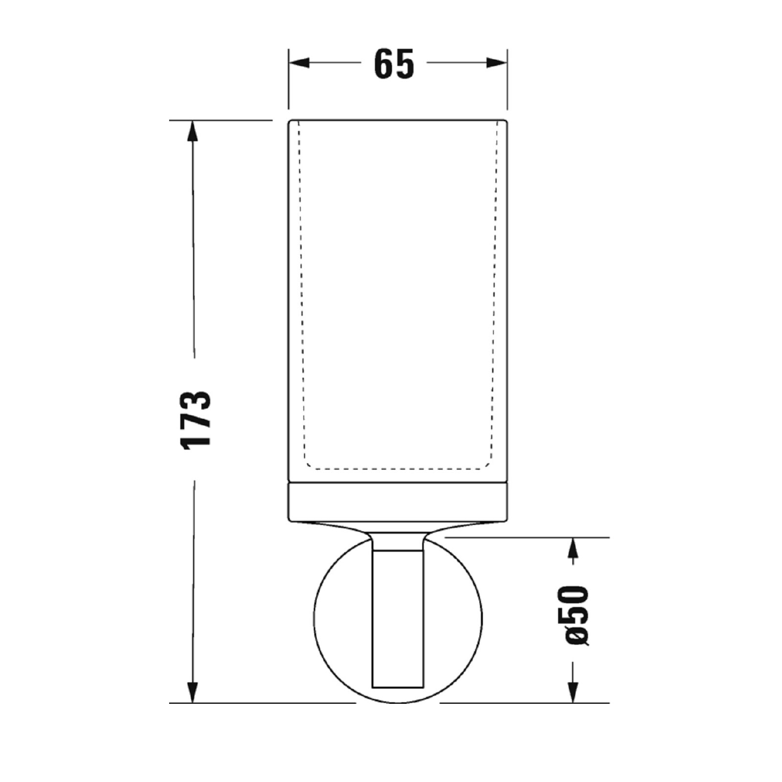 Glashållare Duravit Starck T 009931 Mattsvart Mattsvart/Frostat glas