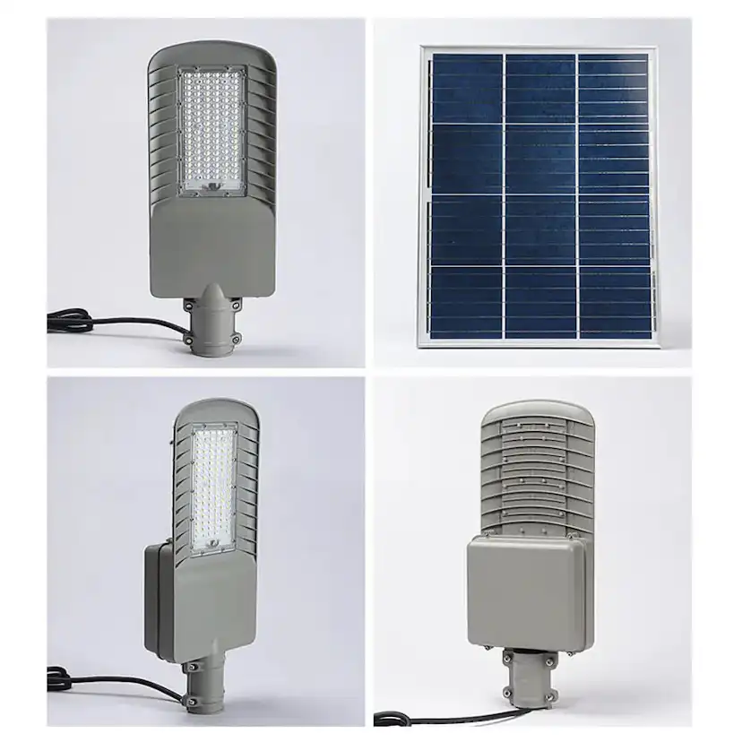 Strålkastare BrightSolar Hybrid Solenergi 230V Gårdsbelysning