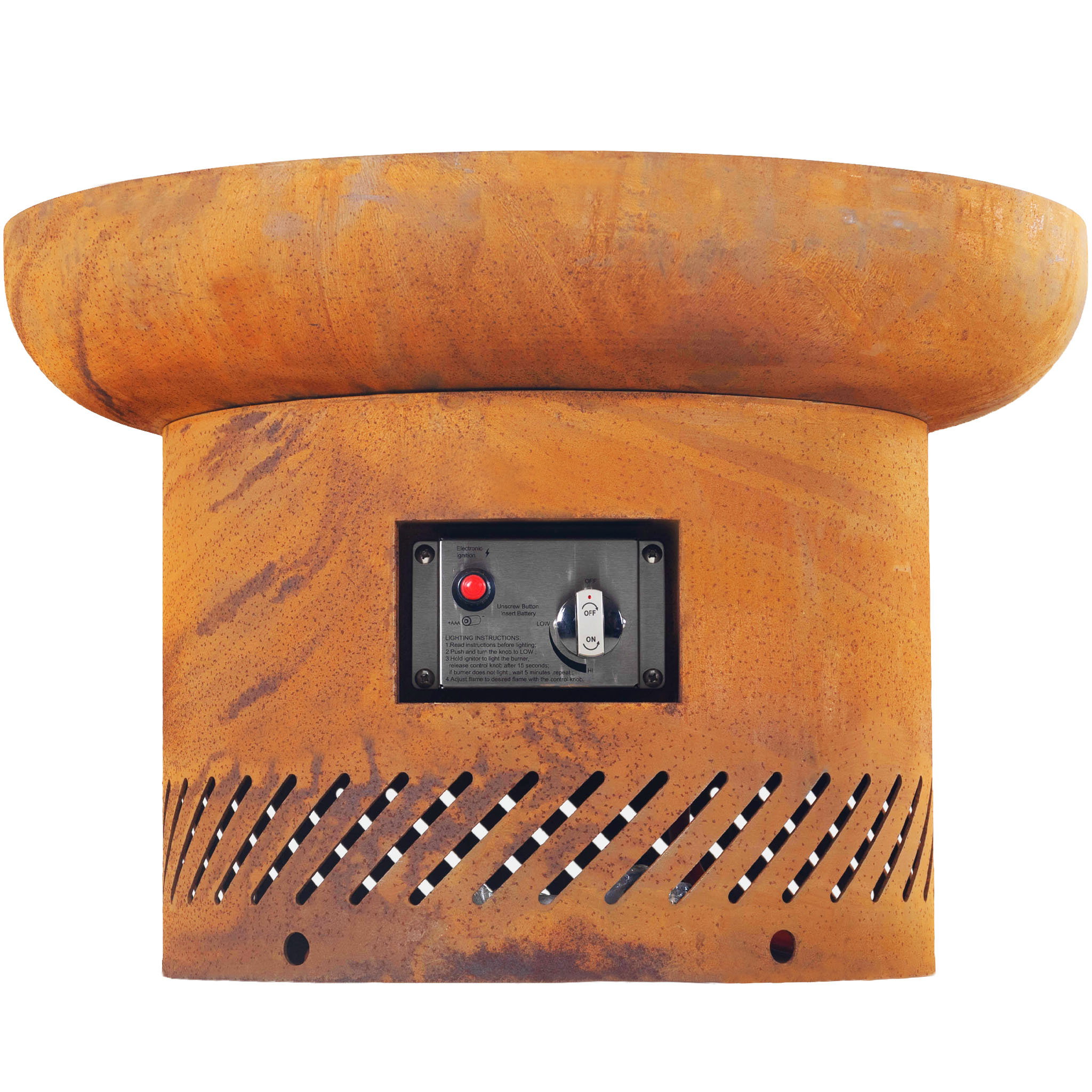 Eldstad Lyfco Cortenstål Gasoldriven Dorotea