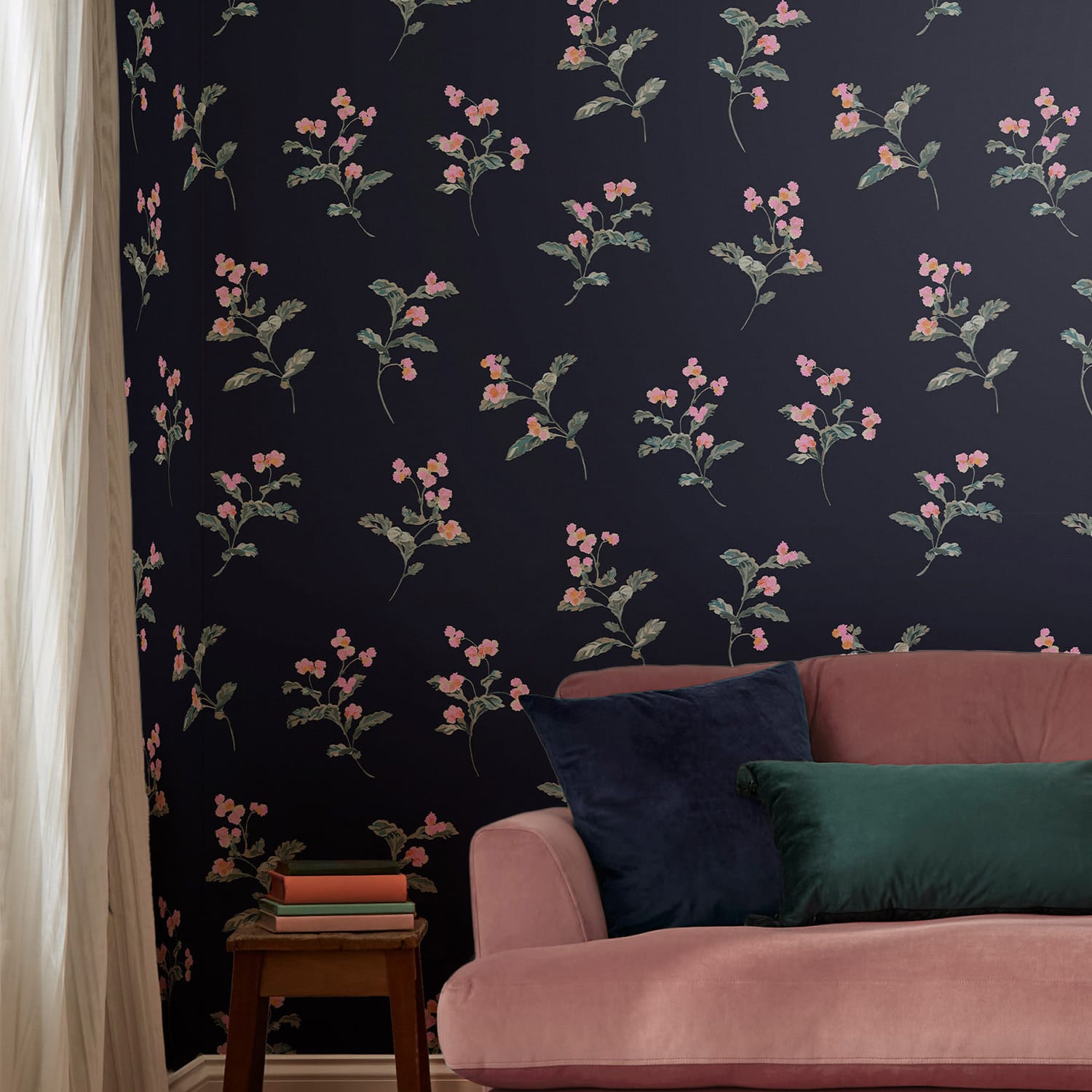 Tapet Joules Swanton Floral Midnight Navy