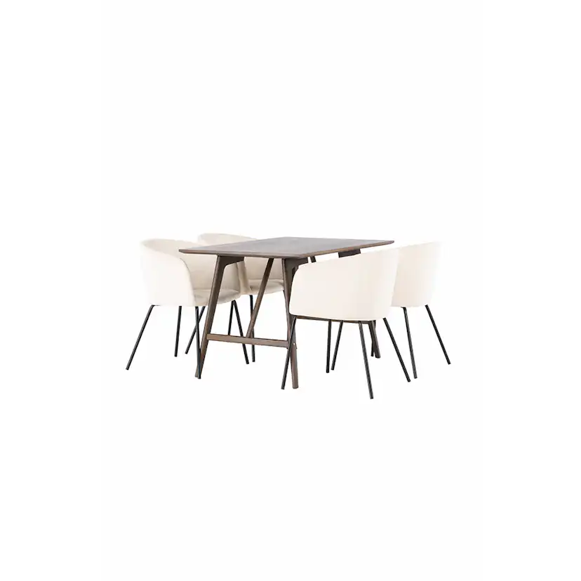 Matgrupp Venture Home Kaseidon med 4 st Berit stolar