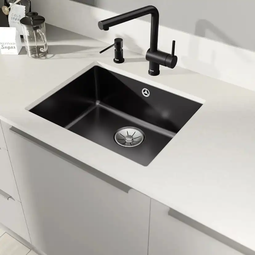 BLANCO SUBLINE 500-U INFINO KERAMIK - SVART Svart