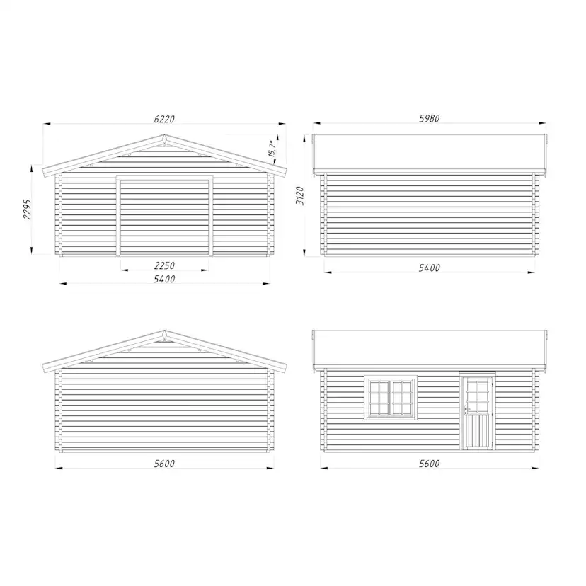 Garage Palmako Roger Kit 29,2 m2