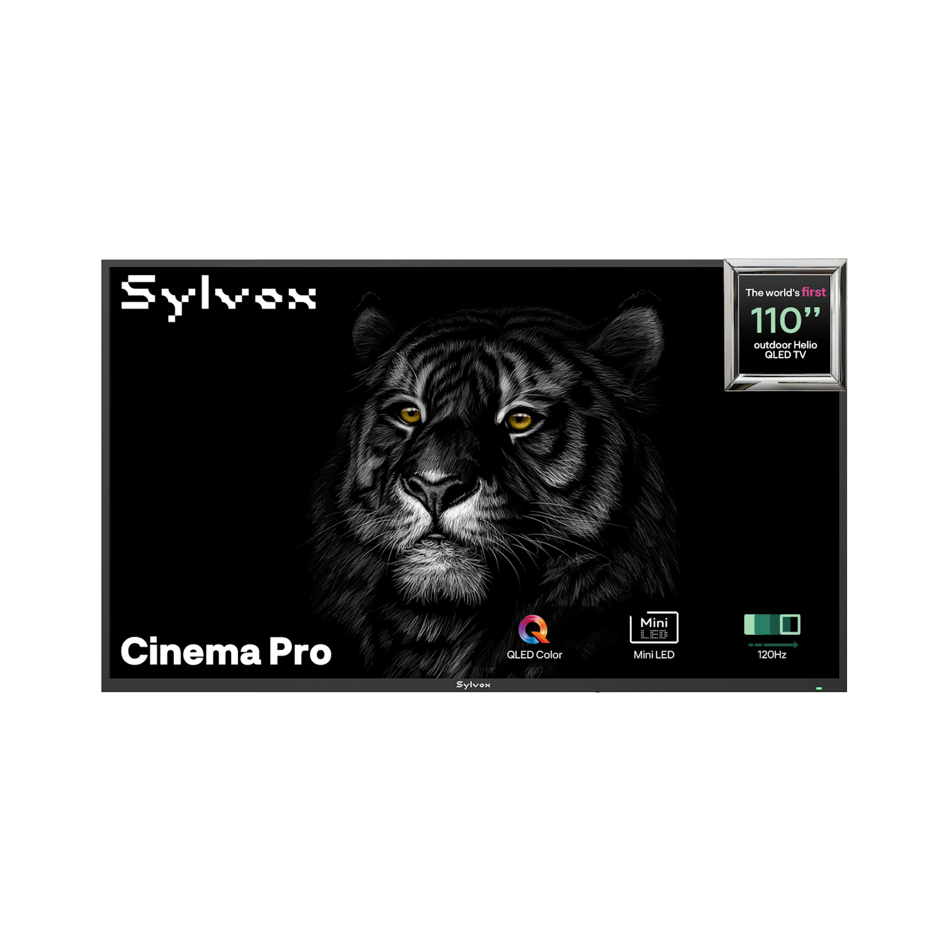 Utomhus TV Sylvox Cinema Pro 120Hz Helio QLED 110tum