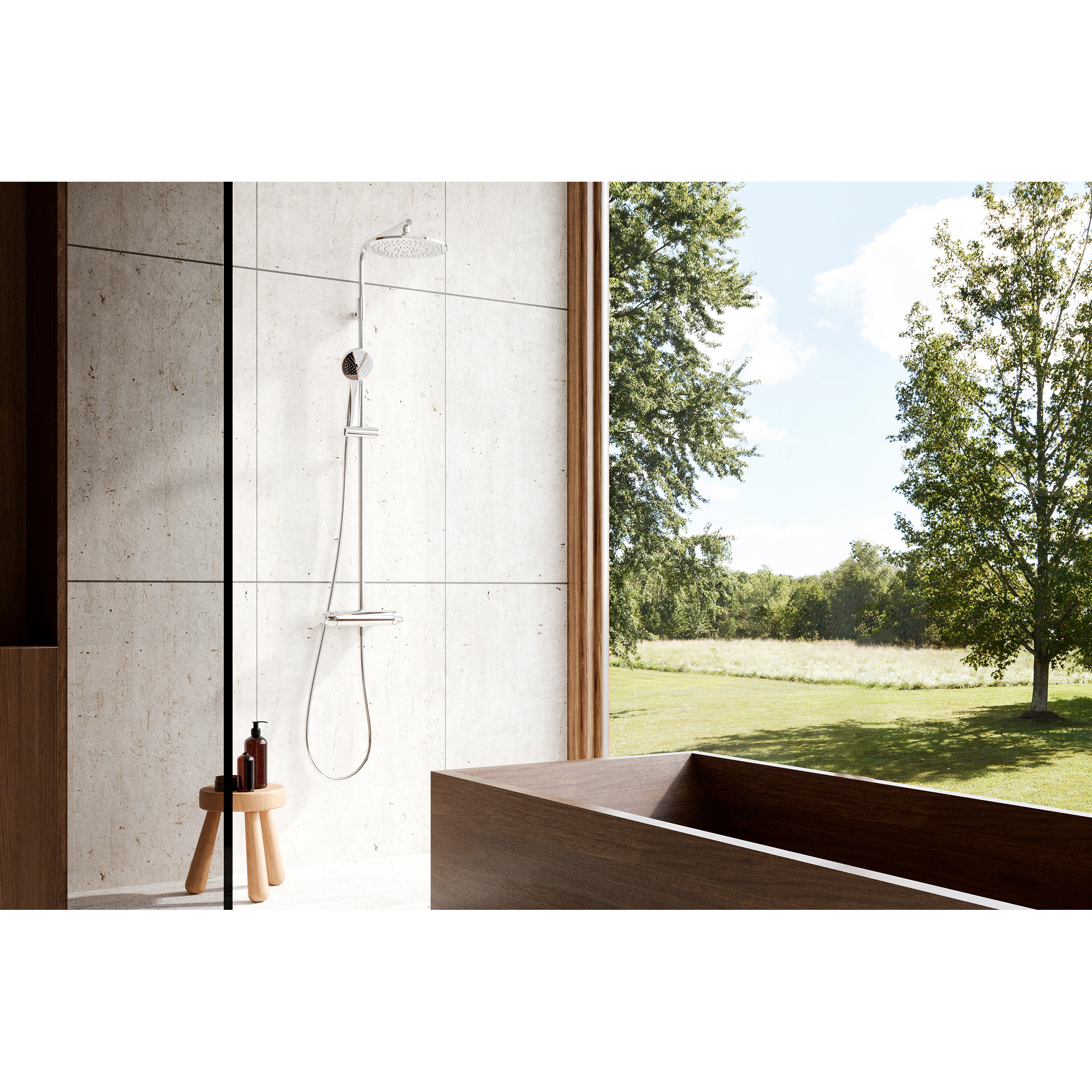 Takduschset FM Mattsson 9000XE 160 cc med Blandare