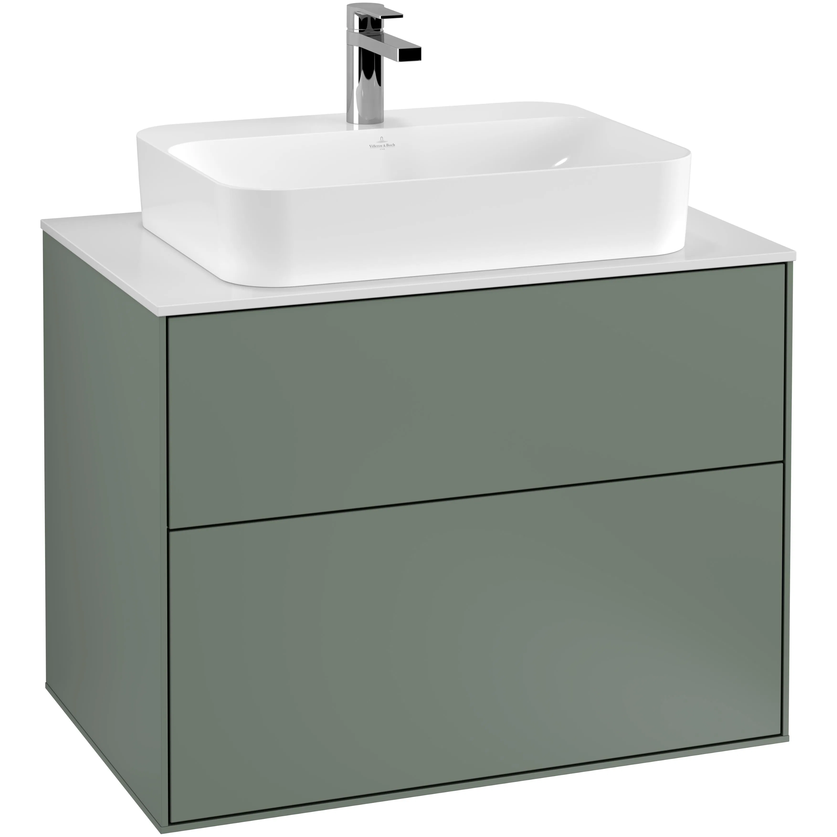 Tvättställsskåp Villeroy & Boch Finion med 2 Lådor och Bänkskiva för Ytmonterat Tvättställ