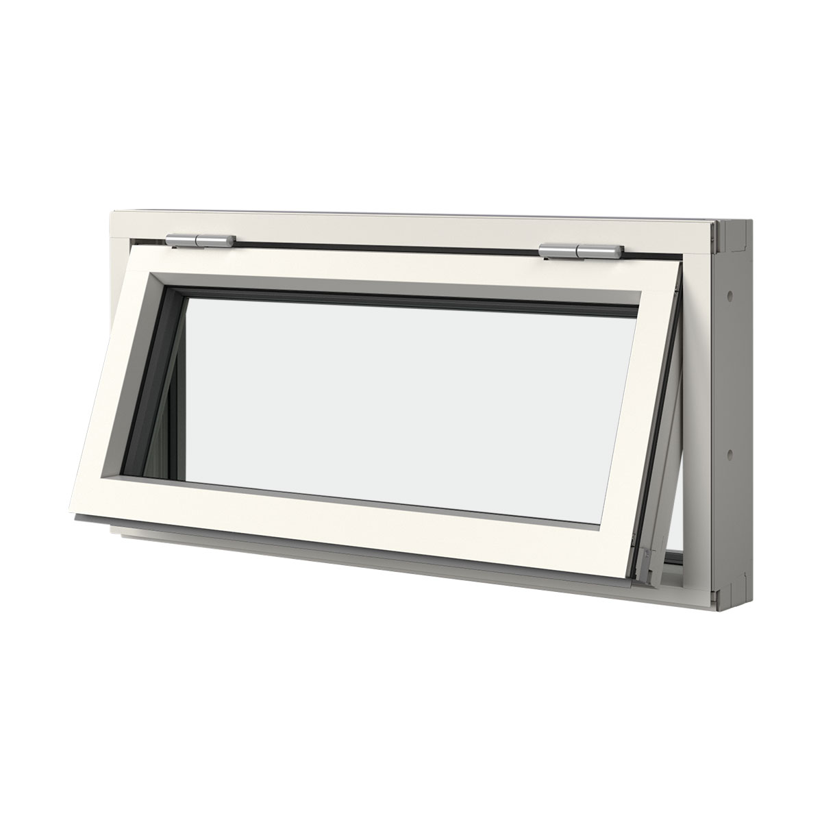 Överkantshängt Fönster Elitfönster 3-Glas Original Aluminium