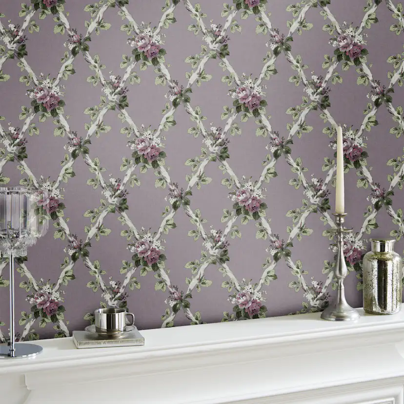 Tapet Laura Ashley Elwyn Lila