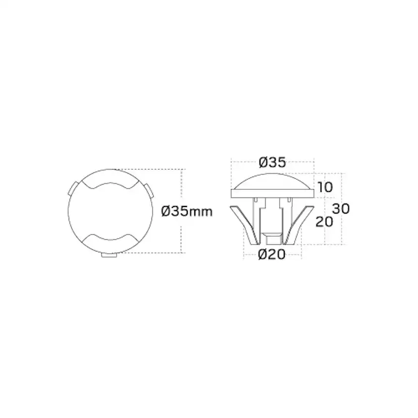 LED-armatur Hide-a-lite Deco II