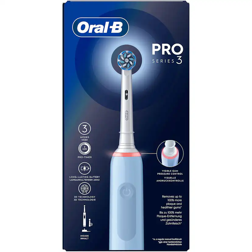 Eltandborste Oral-B Pro3 + Extra Refill
