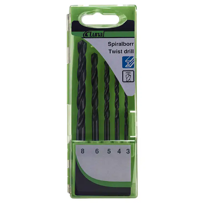 Spiralborrsats Luna Tools I HSS