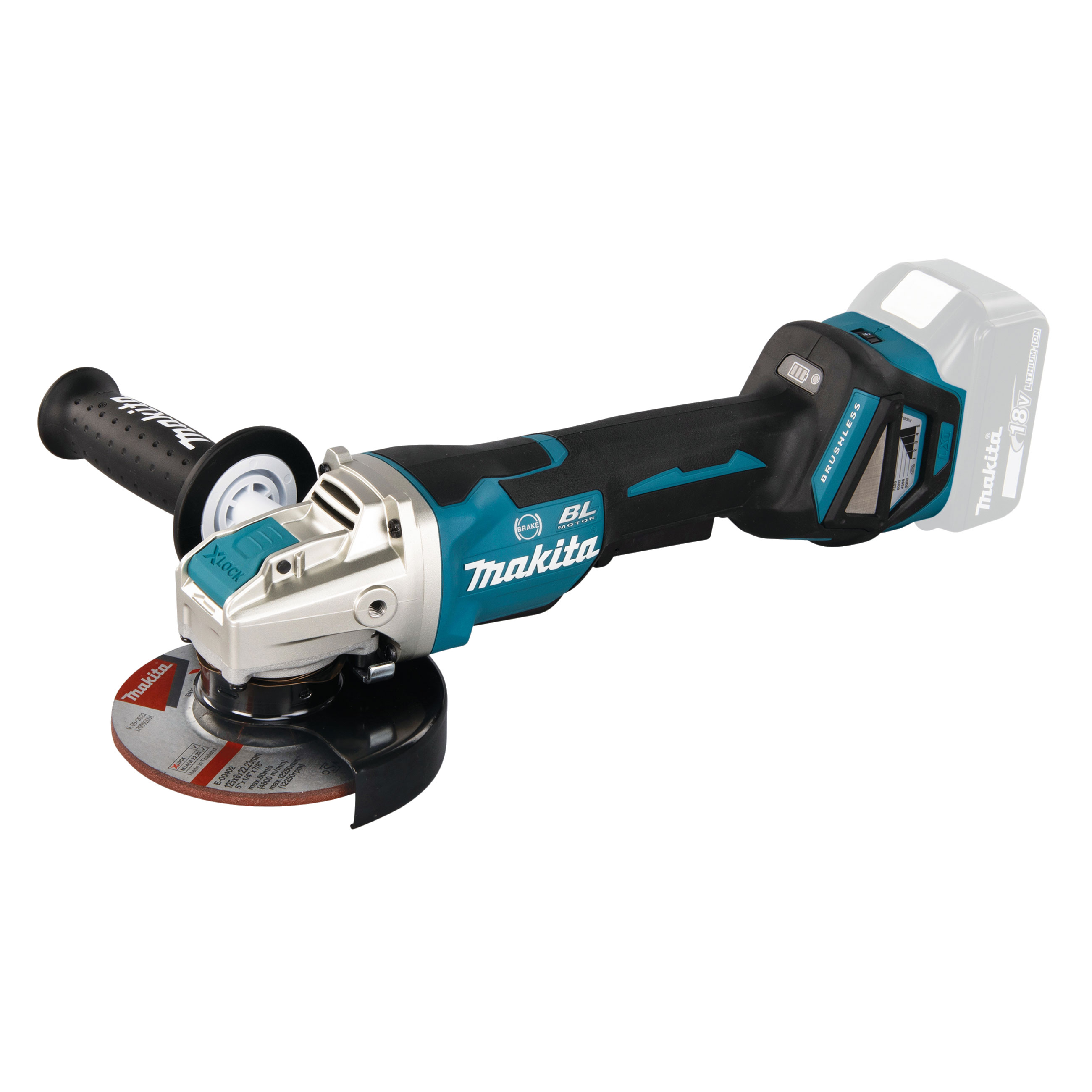 Vinkelslip Makita LXT DGA519Z 125 mm X-Lock utan Batteri
