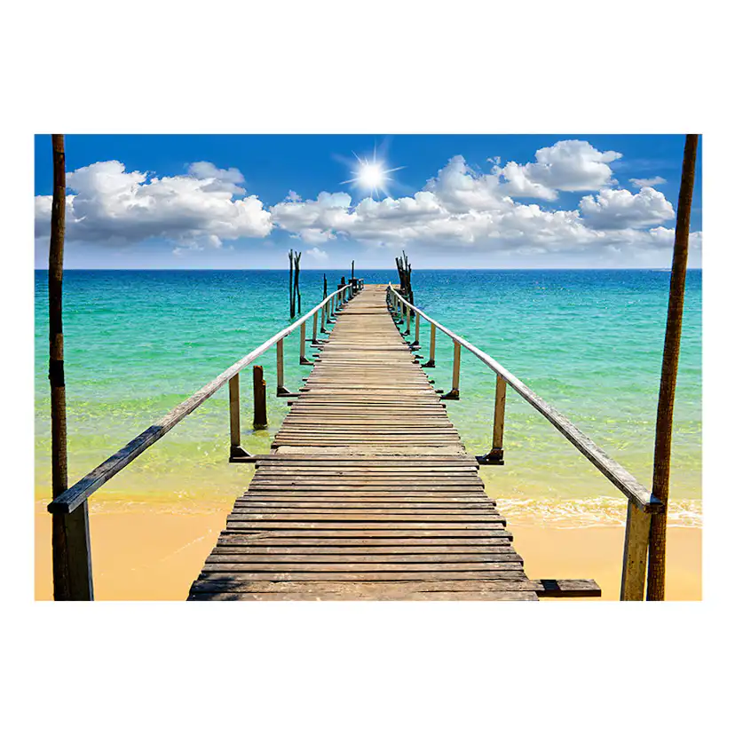 Fototapet Arkiio Beach, Sun, Bridge