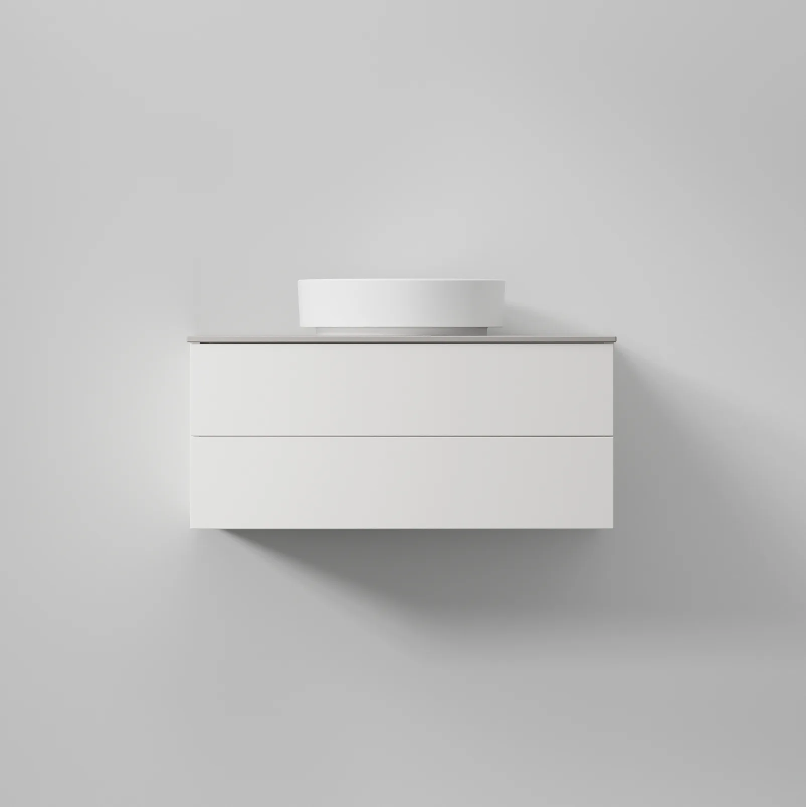 Kommod AIR Solid 80,Premium White, 2 lådor,796x350x450 Bredd: 800 mm
