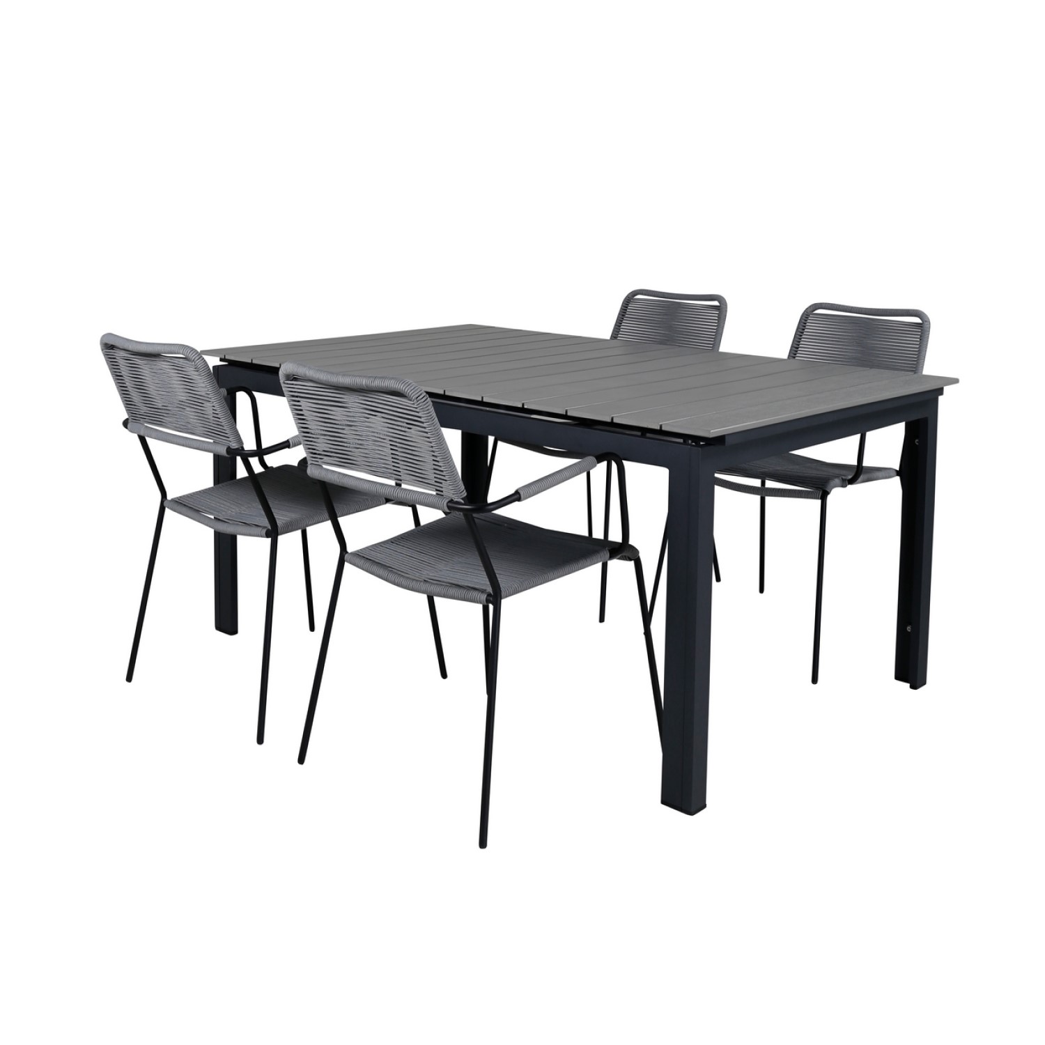 Matgrupp Venture Home Lova 160 med 4 Leon Matstolar
