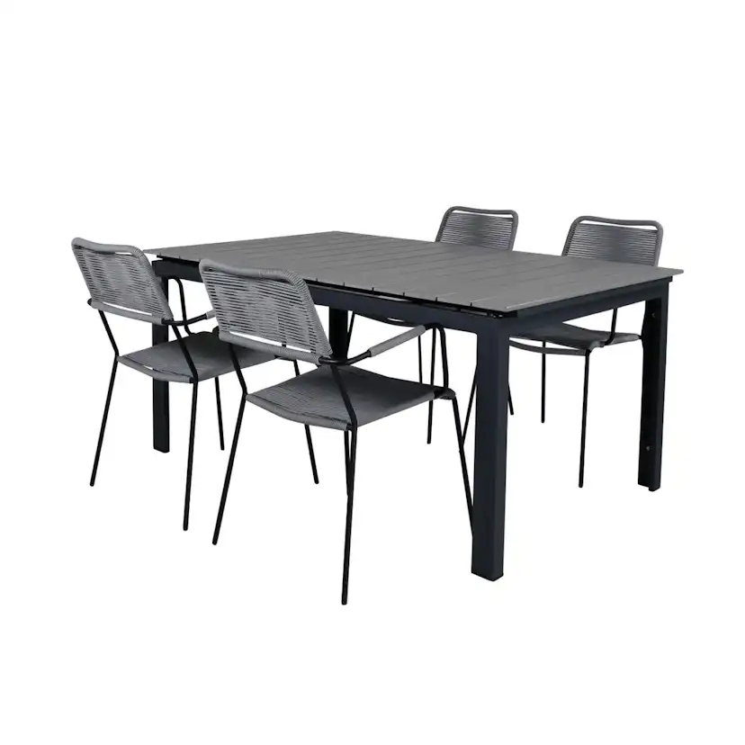Matgrupp Venture Home Lova 160 med 4 Leon Matstolar