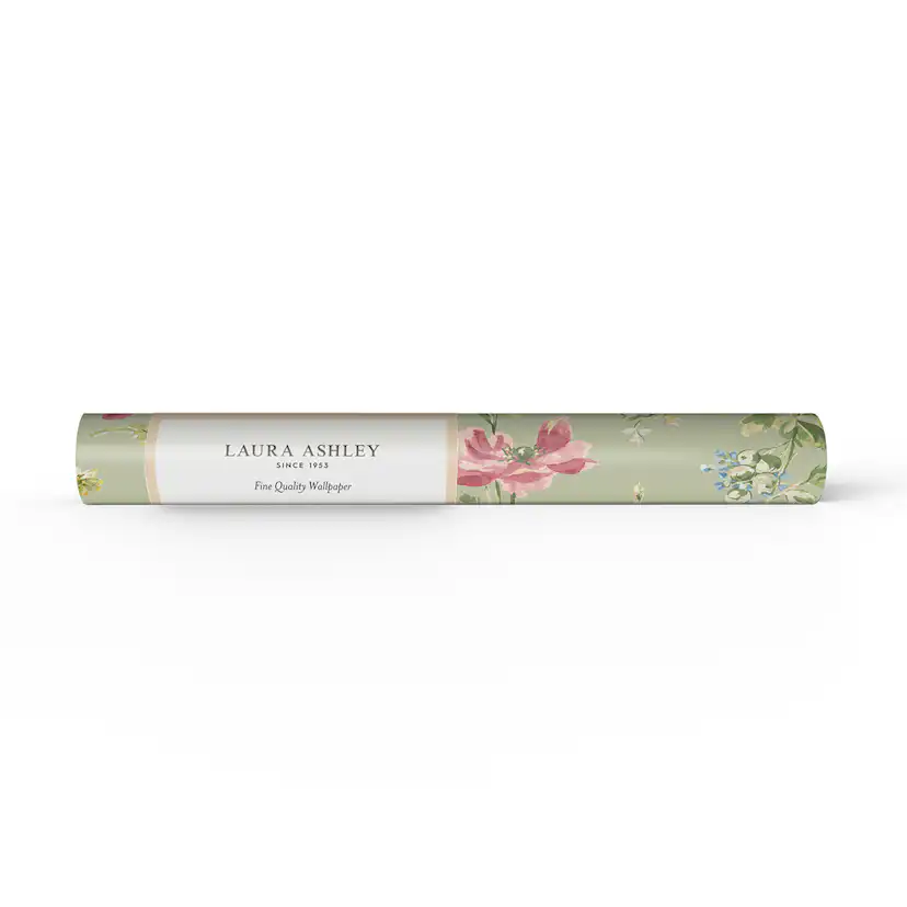Tapet Laura Ashley Poppy Meadow Grön