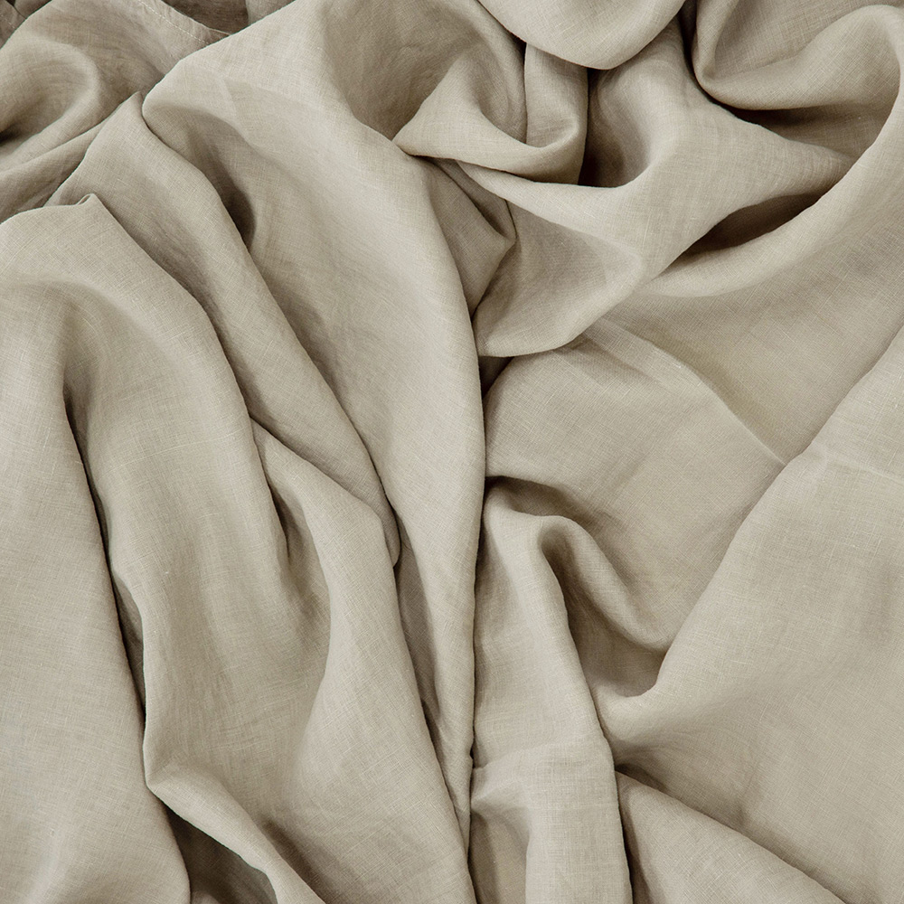 Milo Bedspread Linen Beige 260x260 cm Färg: Beige, Mått: 260x260 cm