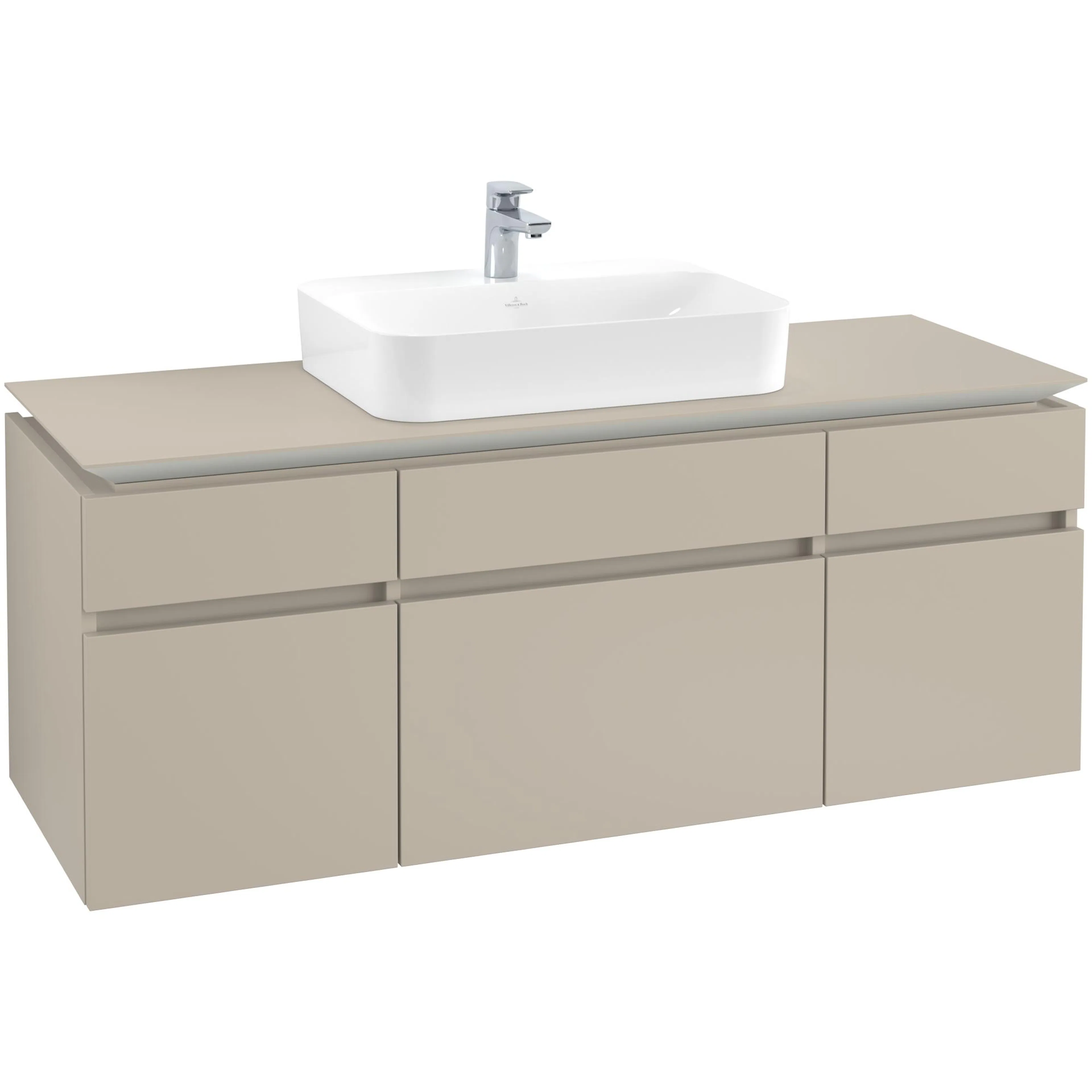 Tvättställsskåp Villeroy & Boch Legato med 5 Lådor för Ytmonterat Tvättställ från Finion & Memento