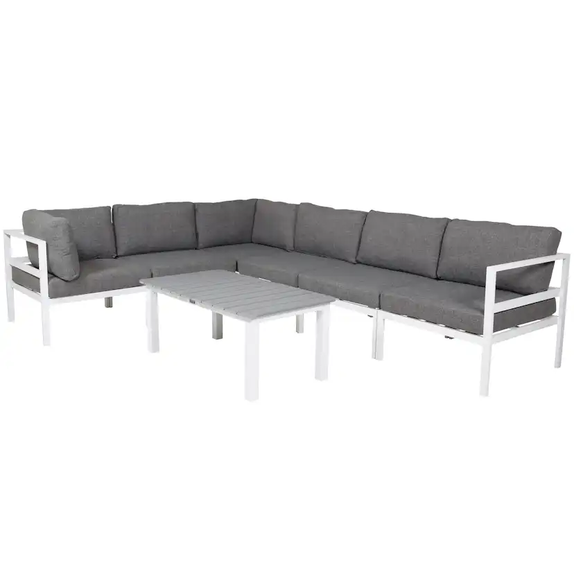 Loungegrupp Venture Home Copacabana med Pincy Soffbord 3+3 Utomhus