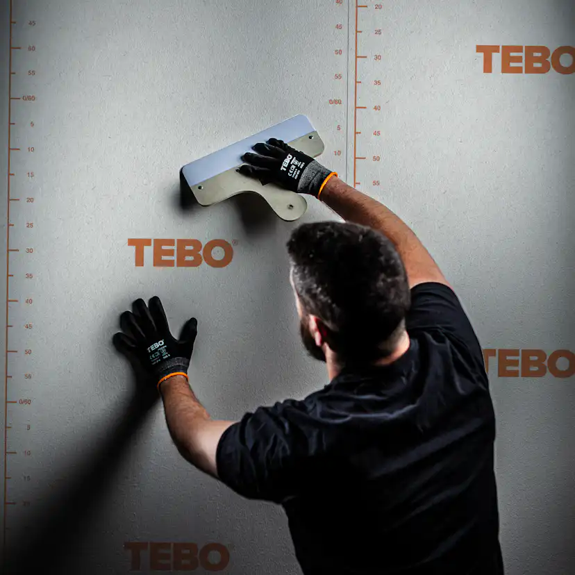 Bredspackel Tebo med plastblad 300 mm