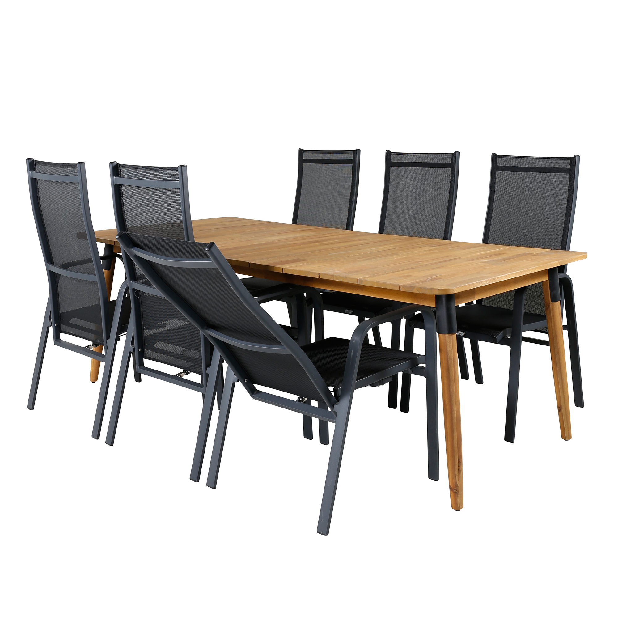Matgrupp Venture Home Julle med 6 Cubb Recliner Matstolar