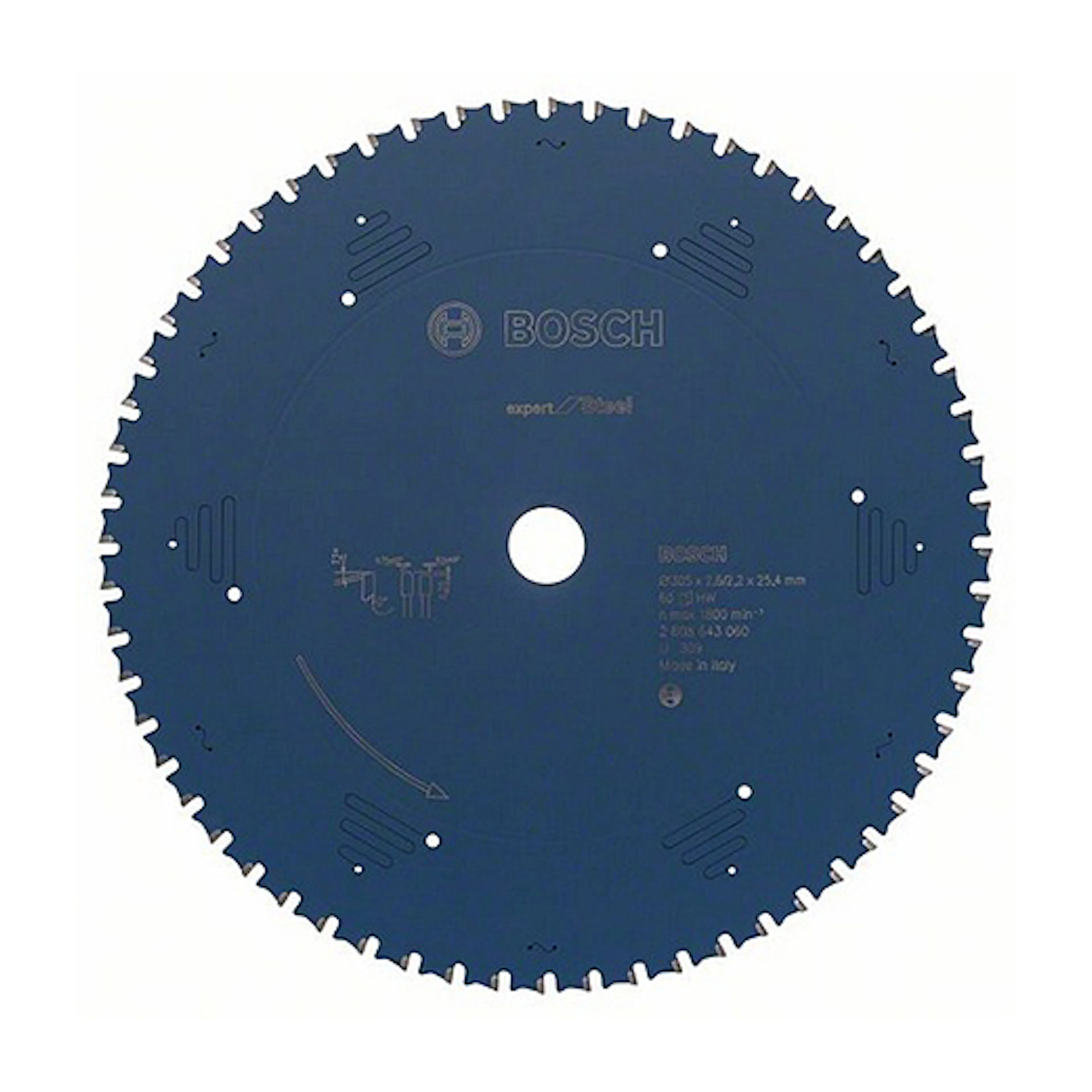 Cirkelsågkl Exp Steel 305x25,4mm 60t Storlek: 305x25,4 mm