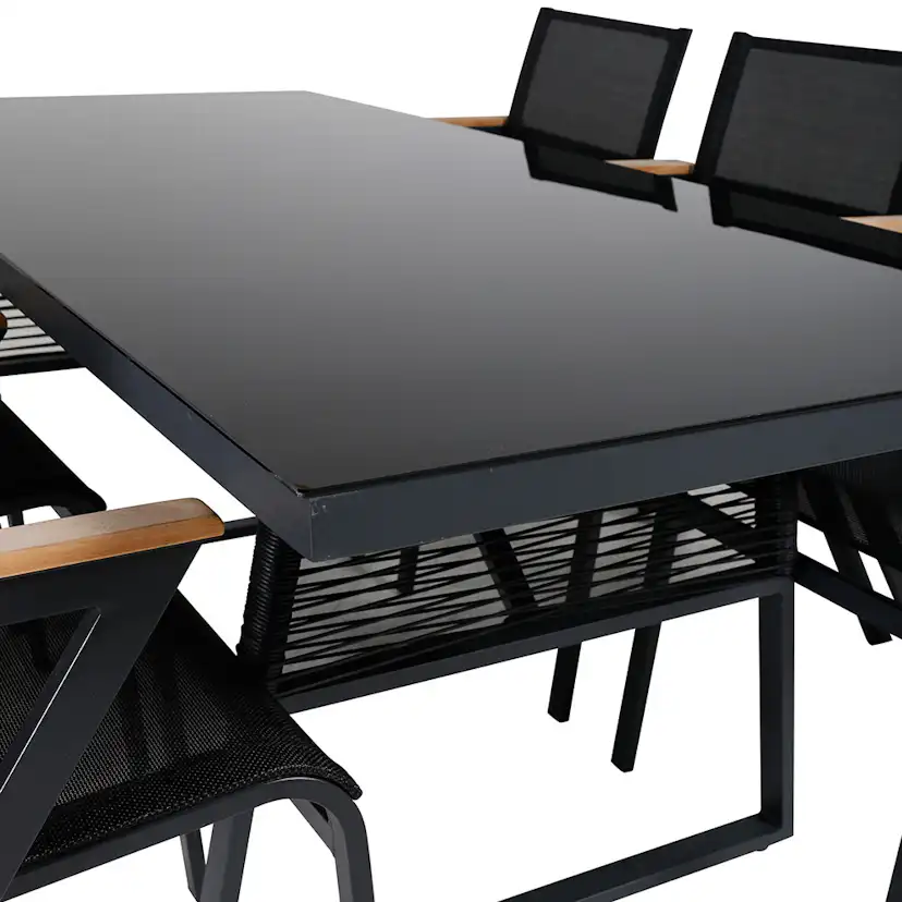 Matgrupp Venture Home Douglas med 6 Meya Matstolar