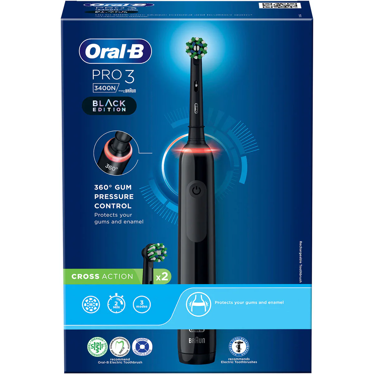 Eltandborste Oral-B Pro3 3400N