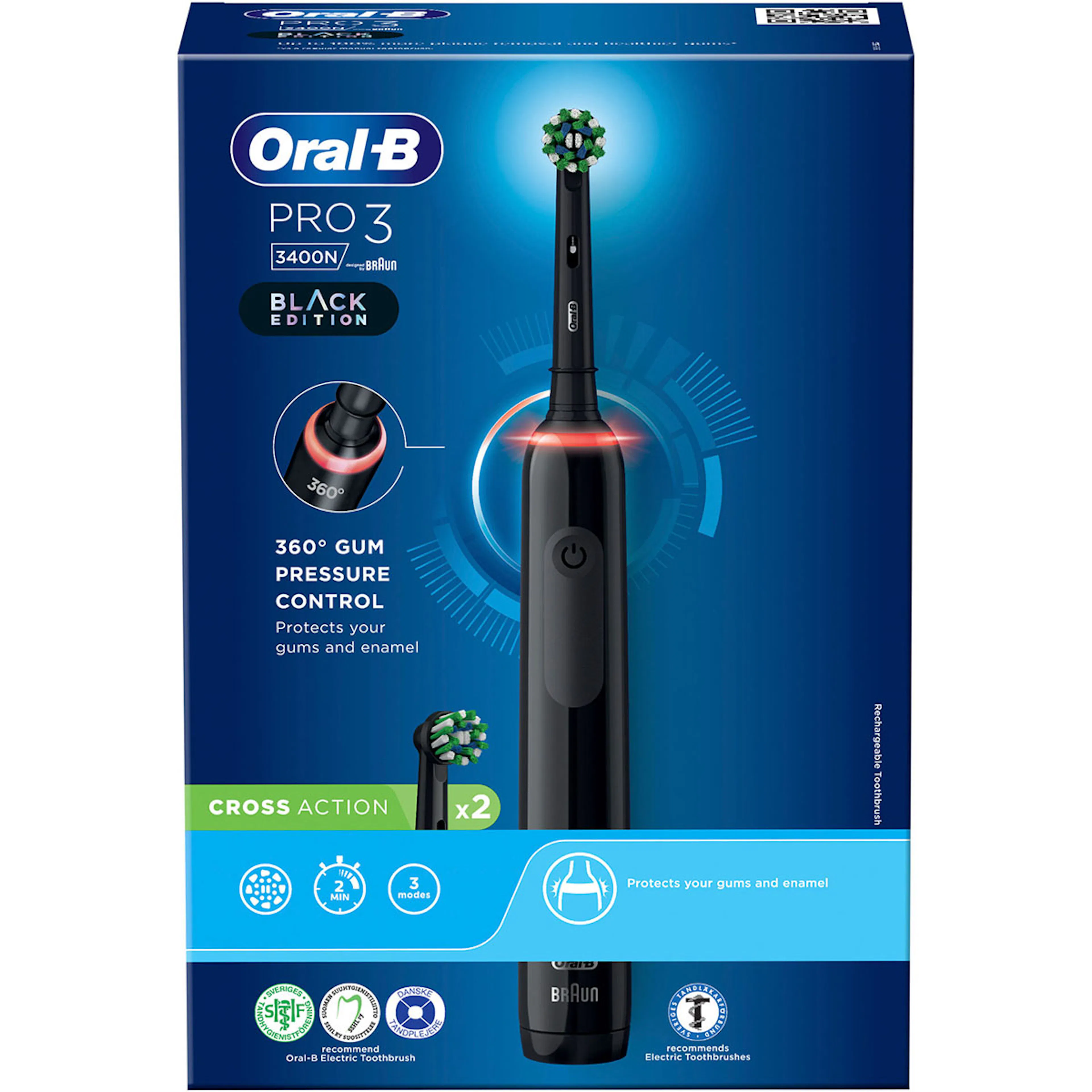 Eltandborste Oral-B Pro3 3400N