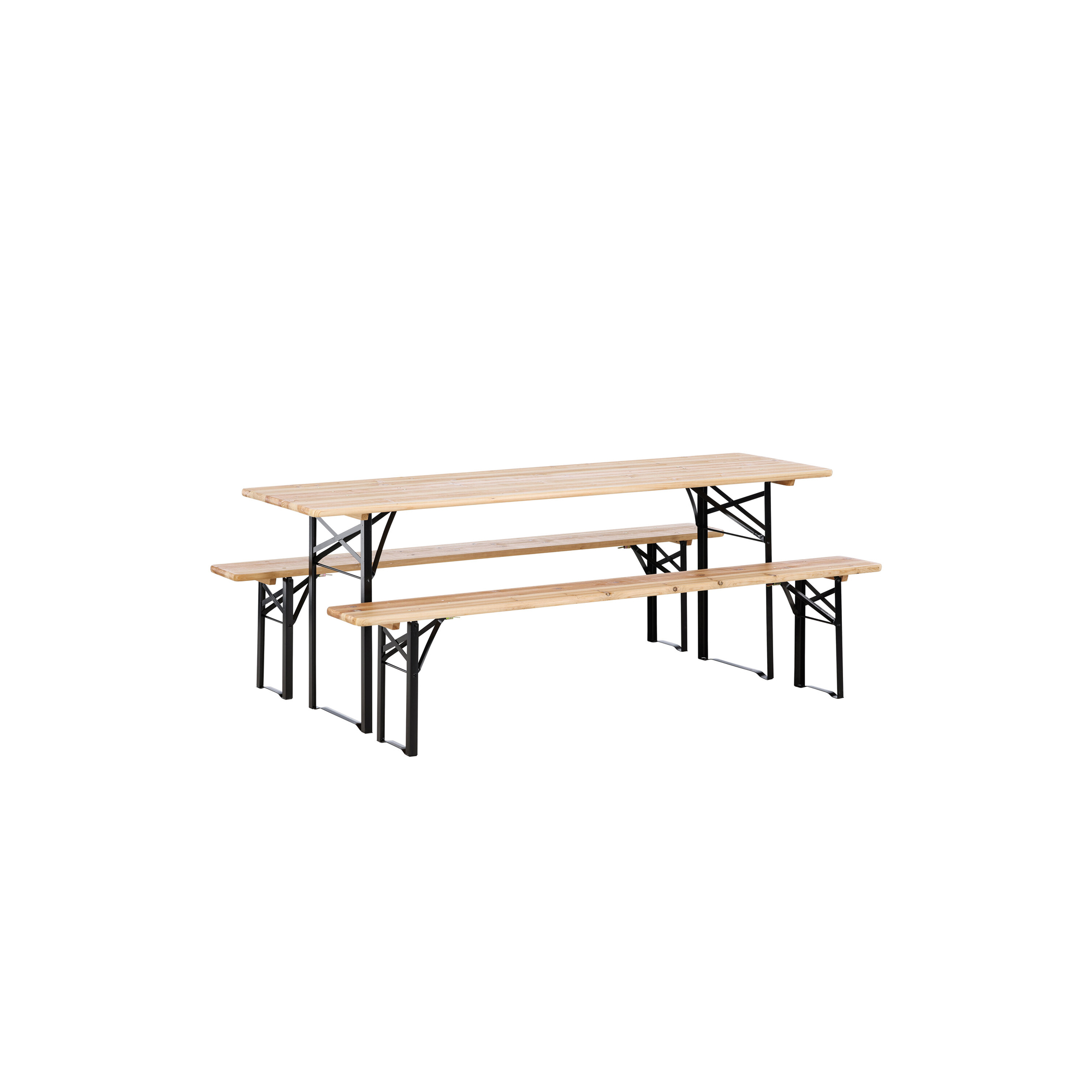 Bänkbord Venture Home Guniess Ihopfällbart Picknickbord med 6 Sittplatser