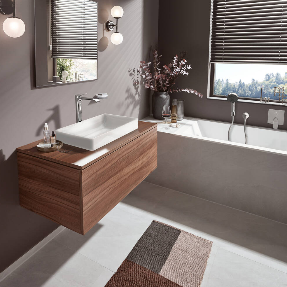 Tvättställsblandare Hansgrohe Vivenis 250 Waterfall utan Bottenventil
