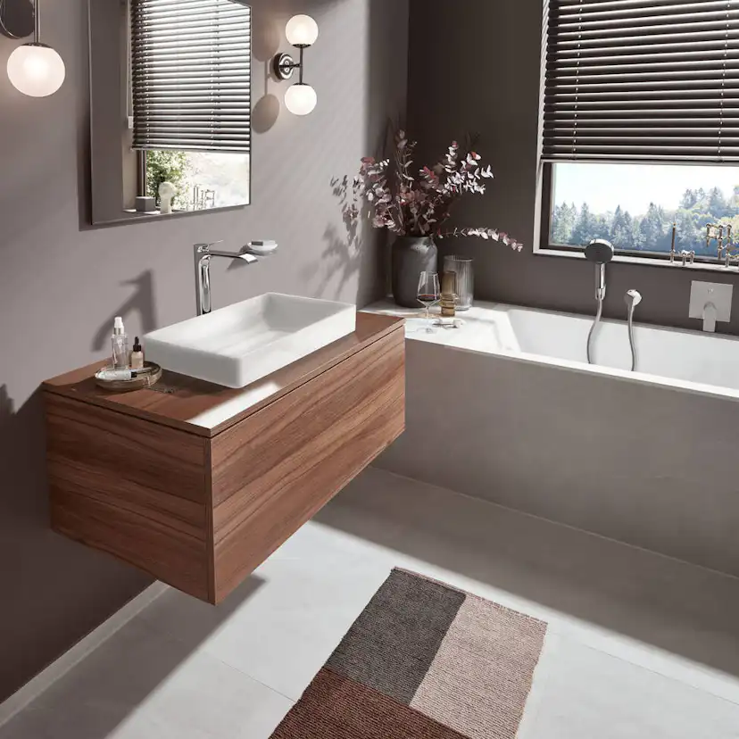 Tvättställsblandare Hansgrohe Vivenis 250 Waterfall utan Bottenventil