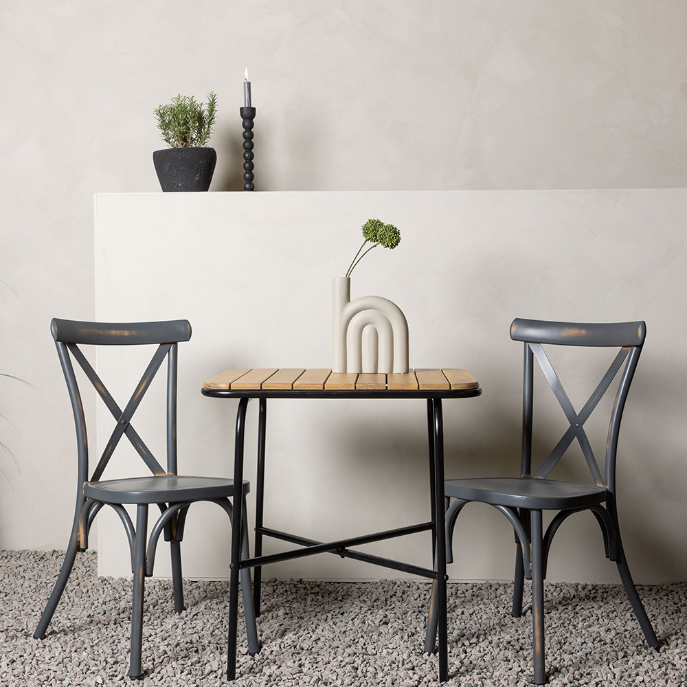 Cafégrupp Venture Home Holmbeck Bord med 2 Tablas Stolar