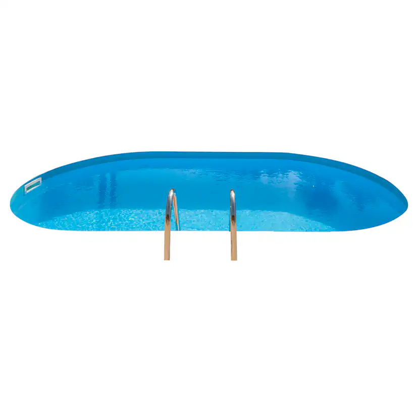 Inground Pool Oval 600 x 320 x 150 cm Mått: 6,0 x 3,2 m, Djup: 1,50 m
