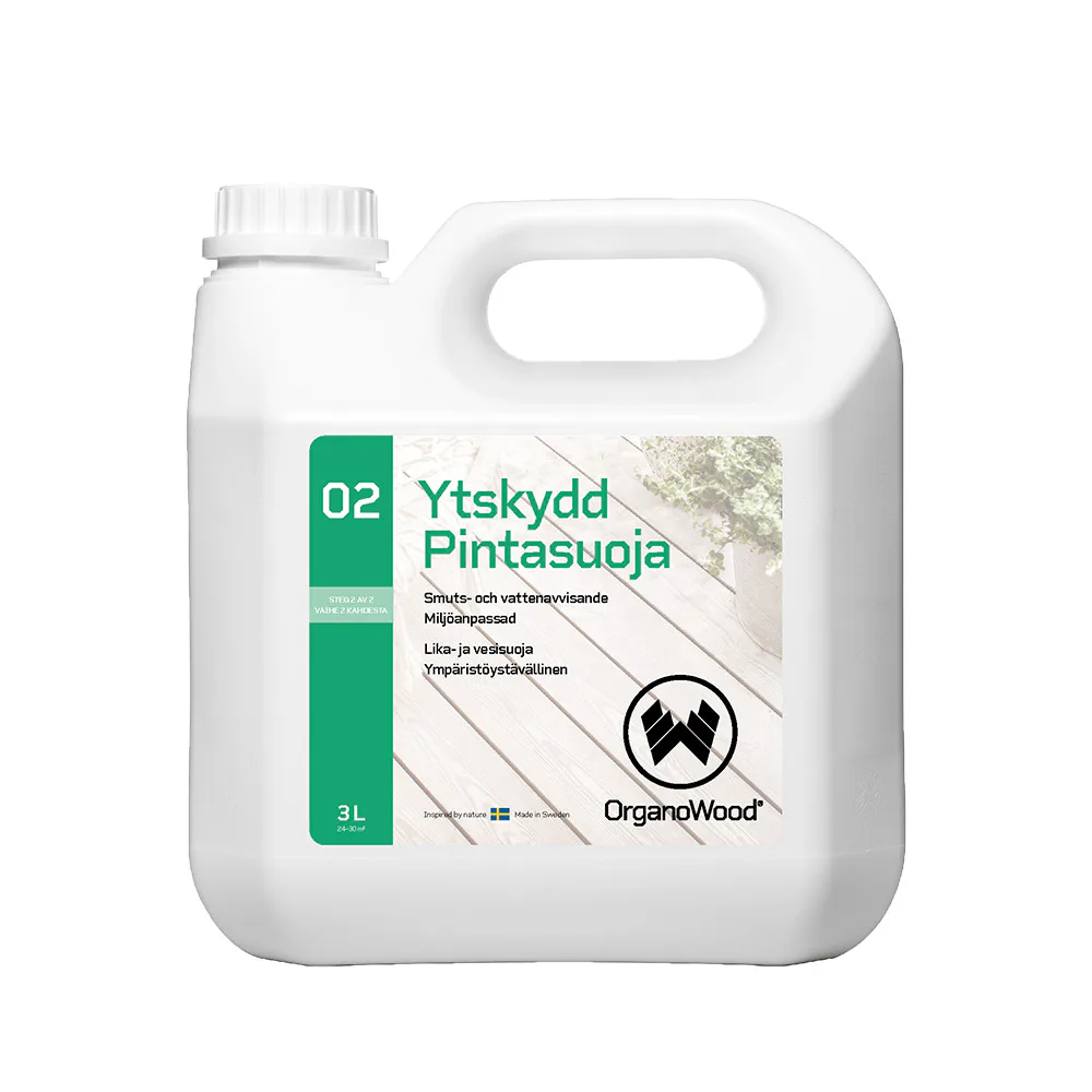 Organowood Träskydd Ofärgad 3 L Volym 3L