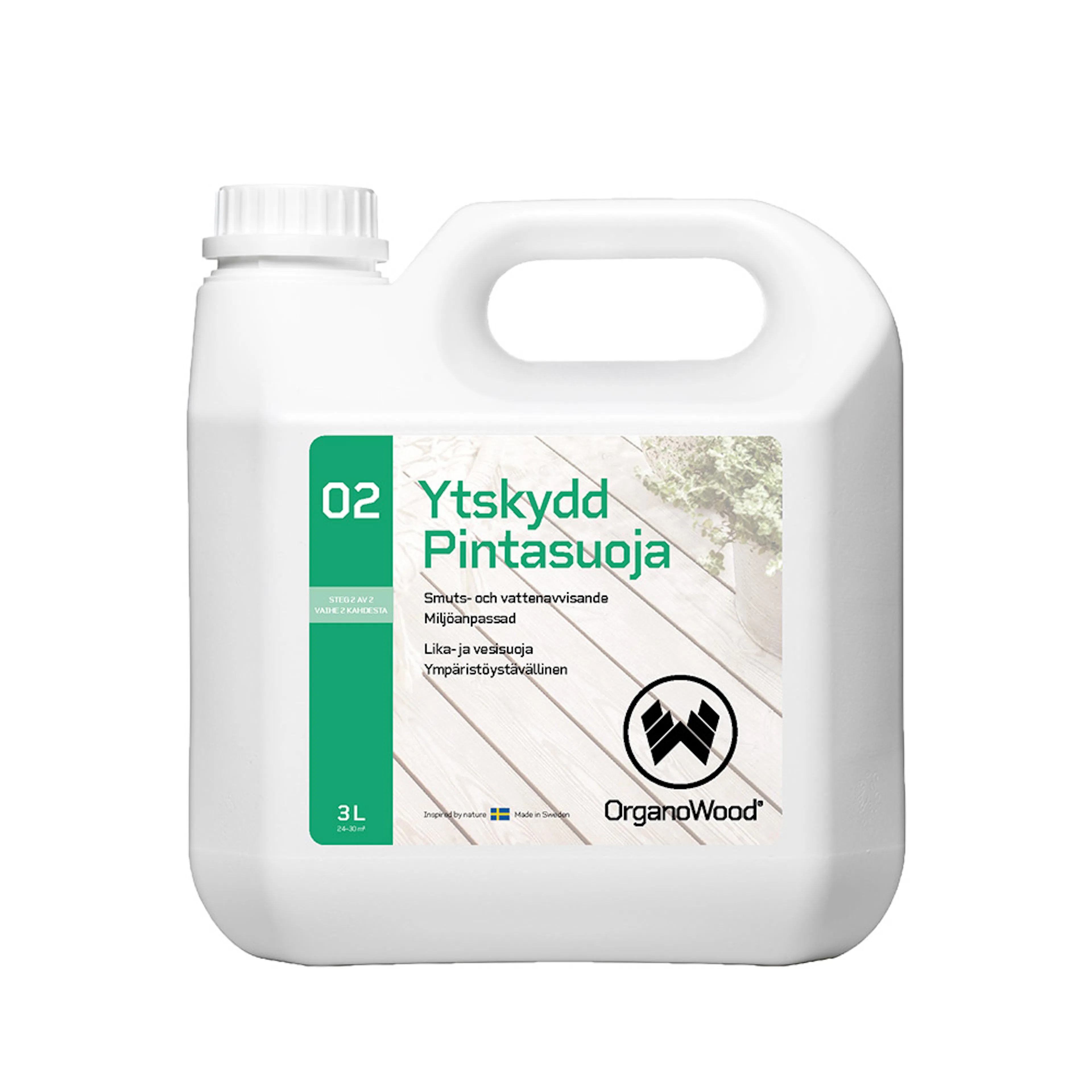 Organowood Träskydd Ofärgad 3 L Volym 3L